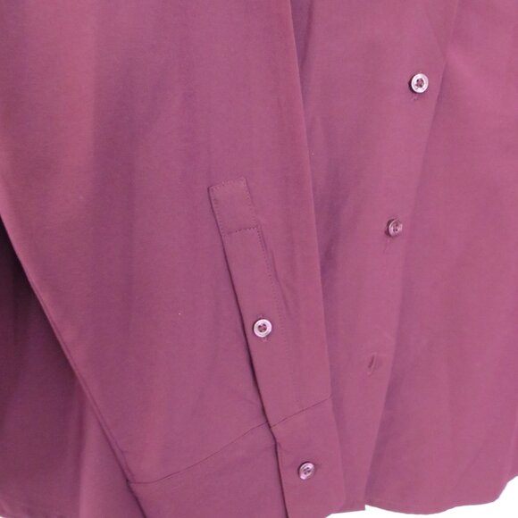 Calvin Klein Deep purple long sleeve work top size XL - Picture 3 of 10